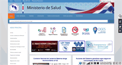 Desktop Screenshot of ministeriodesalud.go.cr